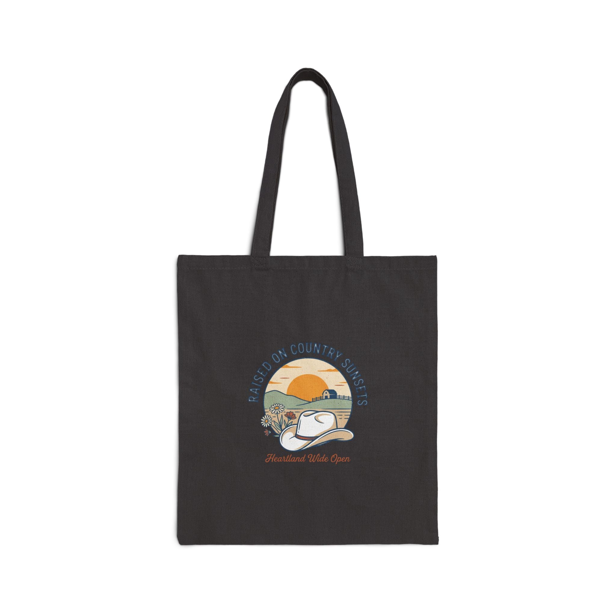 Raised on Country Sunsets Tote | western prairie rustic cowgirl ranch