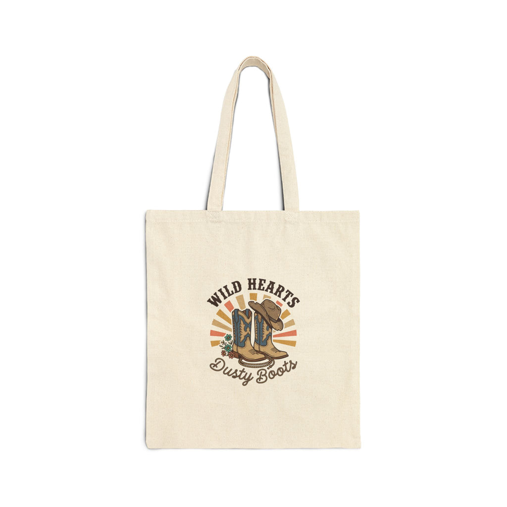Wild Hearts Dusty Boots Tote | Western Cowgirl Rustic Prairie