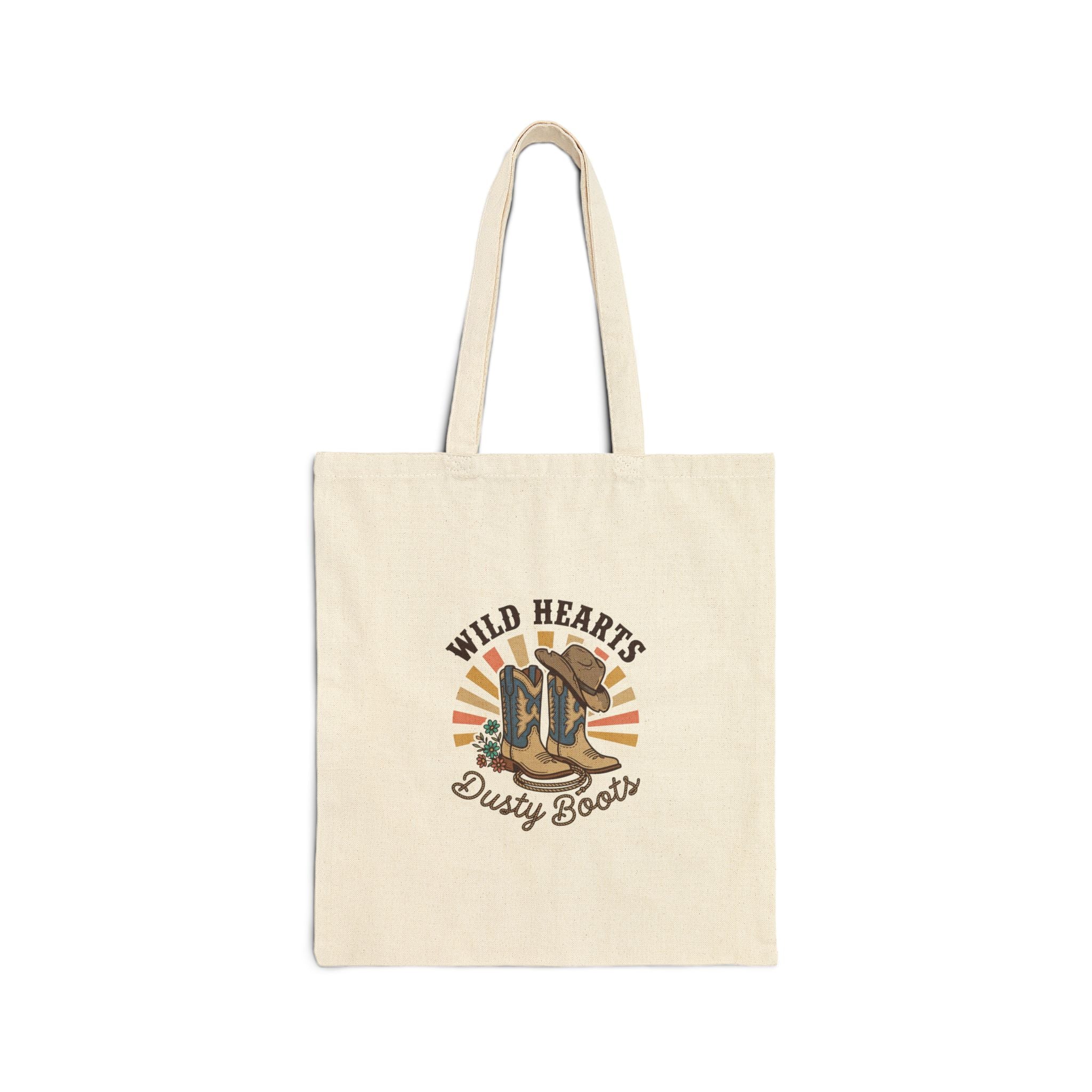 Wild Hearts Dusty Boots Tote | Western Cowgirl Rustic Prairie