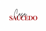 Casa Saucedo Red and Black Logo